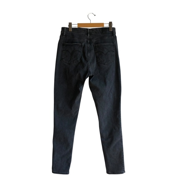 Levi’s 721 High Rise Skinny Jeans True Grit Soft Black Size 31 Premium Denim - Picture 8 of 16